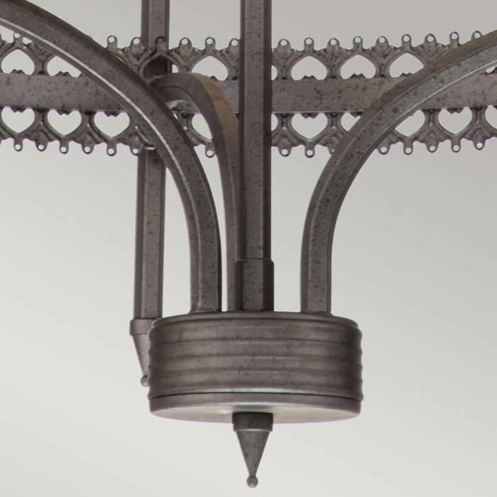 Elstead Lighting Crown 3 Light Chandelier - Iron Gate