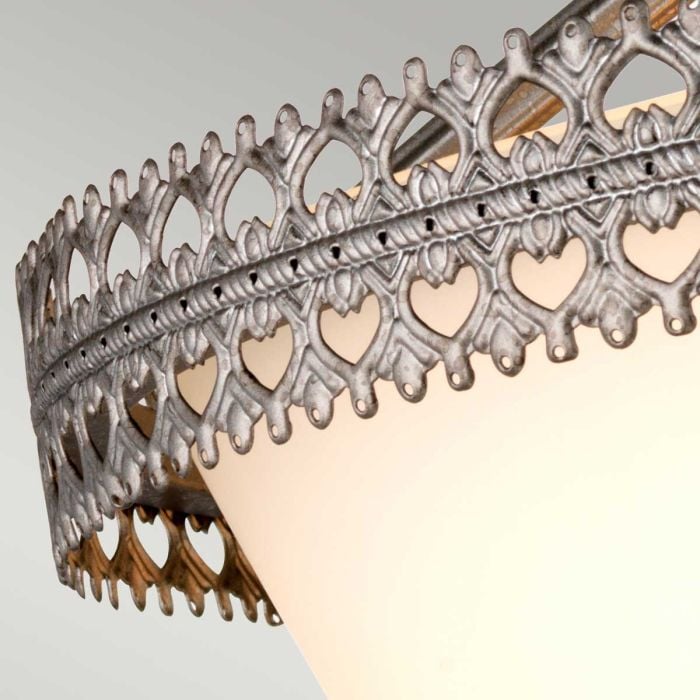 Elstead Lighting Crown 3 Light Semi-Flush/Pendant - Iron Gate