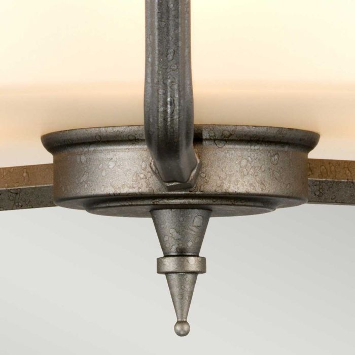 Elstead Lighting Crown 3 Light Semi-Flush/Pendant - Iron Gate