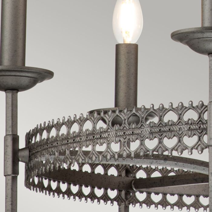 Elstead Lighting Crown 6 Light Chandelier - Iron Gate