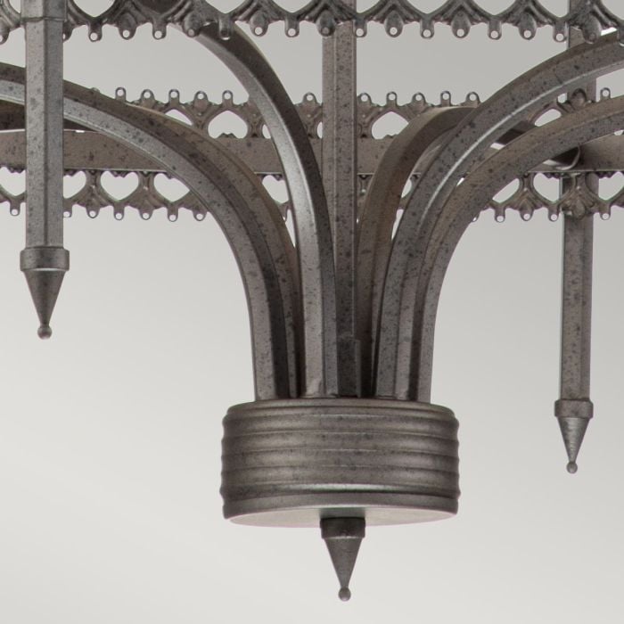 Elstead Lighting Crown 6 Light Chandelier - Iron Gate