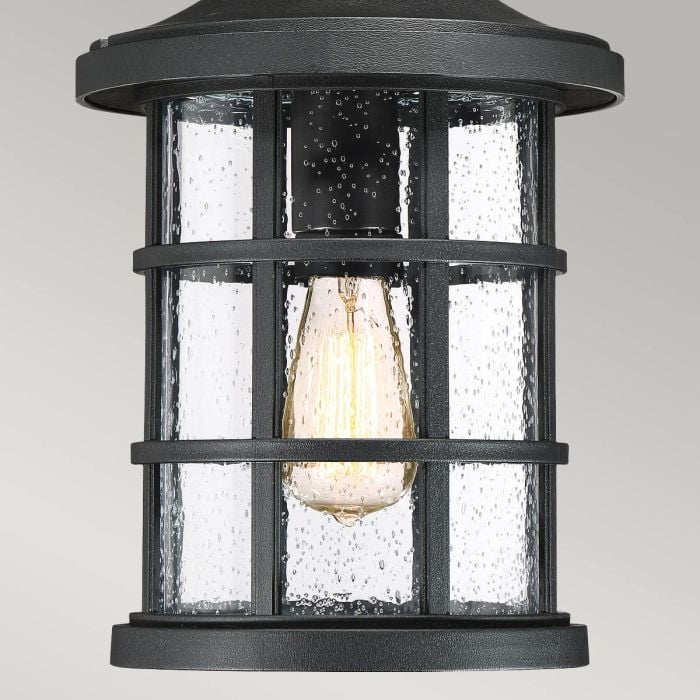 Elstead Lighting Crusade 1 Light Chain Lantern - Earth Black