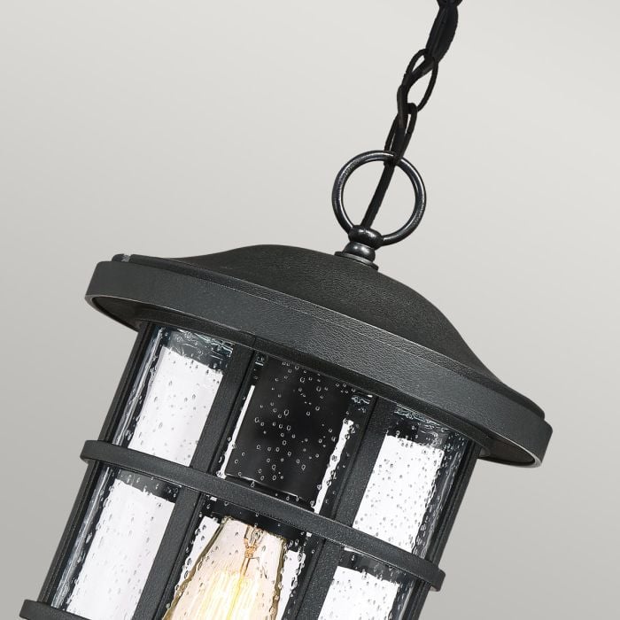 Elstead Lighting Crusade 1 Light Chain Lantern - Earth Black