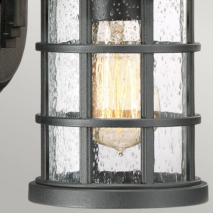 Elstead Lighting Crusade 1 Light Small Wall Lantern - Earth Black