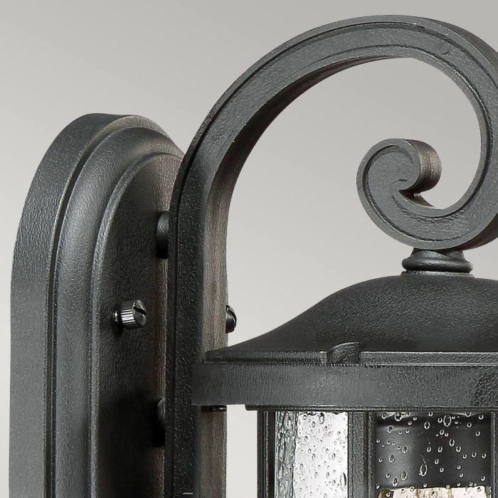 Elstead Lighting Crusade 1 Light Small Wall Lantern - Earth Black