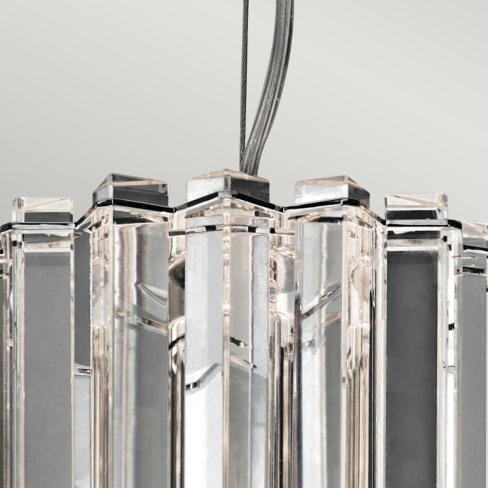 Elstead Lighting Crystal Skye 2 Light Mini Pendant - Chrome