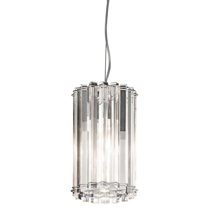 elstead lighting Crystal Skye 2 Light Mini Pendant - Chrome