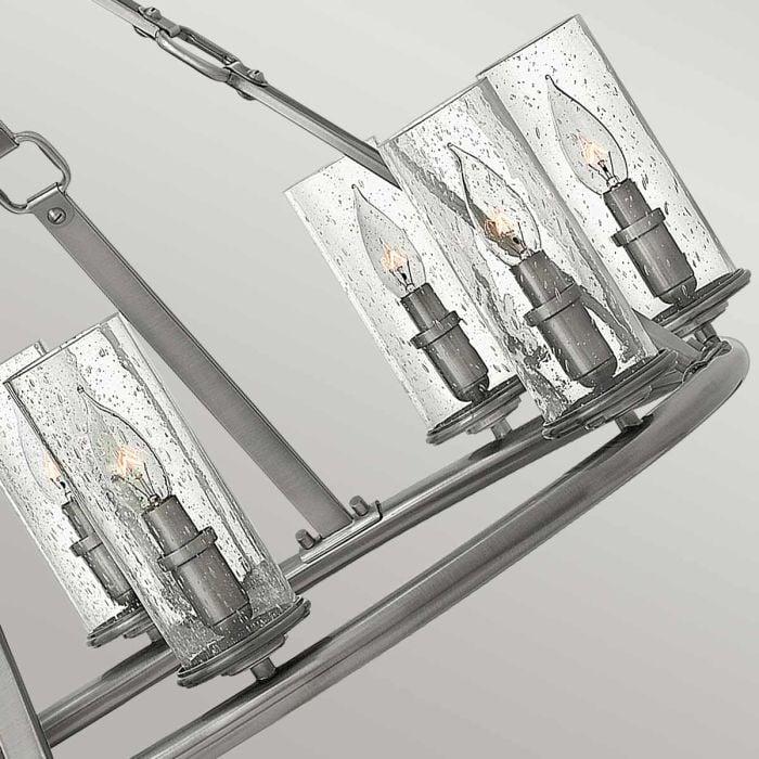 Elstead Lighting Dakota 8 Light Chandelier - Polished Antique Nickel