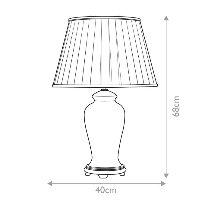 Elstead Lighting Datai 1 Light Table Lamp - Terracotta And Gold With Ivory With Black And Gold Trim Shade