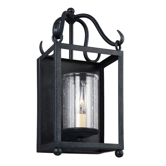 elstead lighting Declaration 1 Light Wall Light - Antique Forged Iron