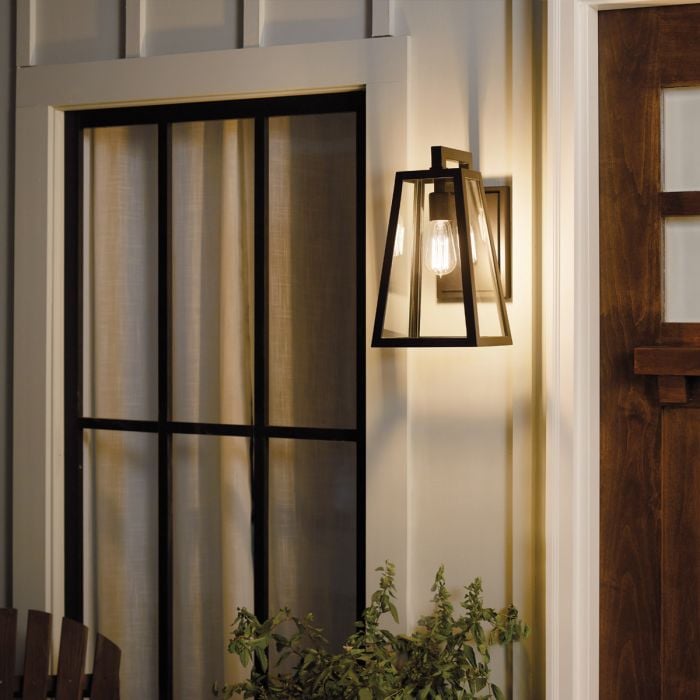 Elstead Lighting Delison 1 Light Wall Lantern - Medium - Rubbed Bronze