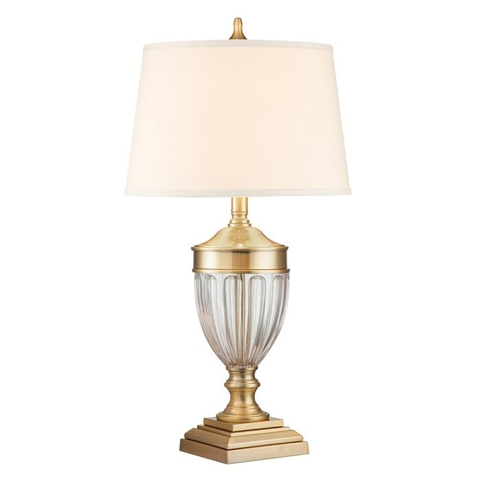 elstead lighting Dennison 1 Light Table Lamp - Brushed Brass