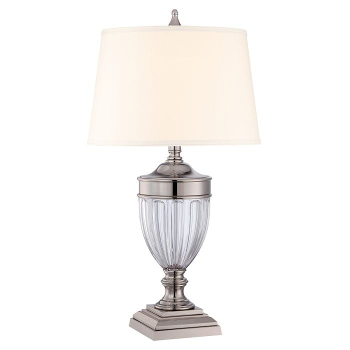 elstead lighting Dennison 1 Light Table Lamp - Polished Nickel