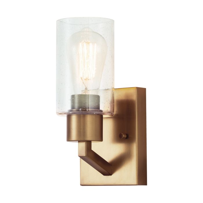 elstead lighting Deryn 1 Light Wall Light - Natural Brass