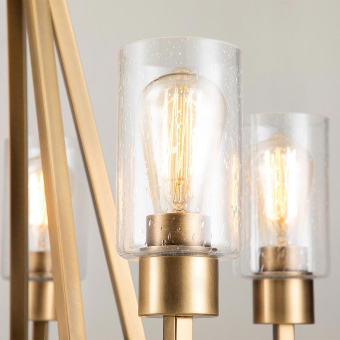 Elstead Lighting Deryn 5 Light Chandelier - Natural Brass
