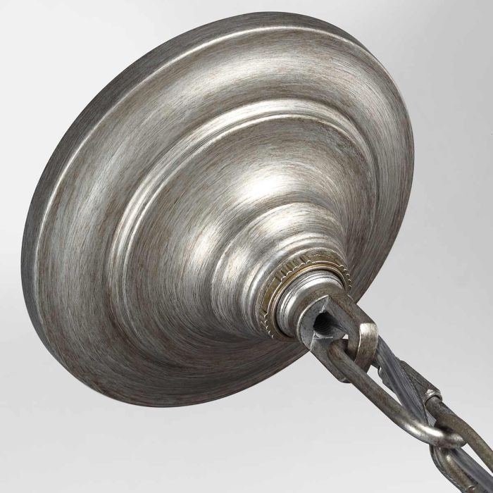 Elstead Lighting DeWitt 3 Light Chandelier - Sunrise Silver