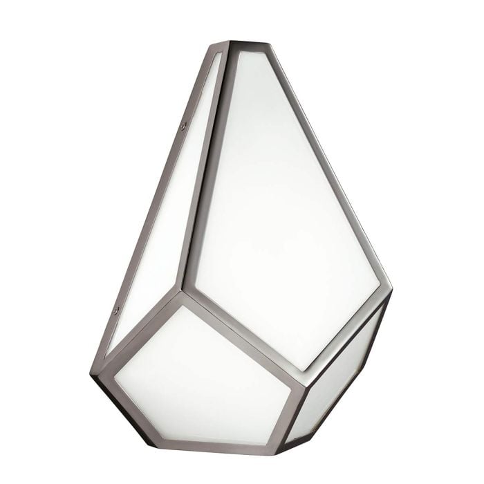 elstead lighting Diamond 1 Wall Light - Polished Nickel