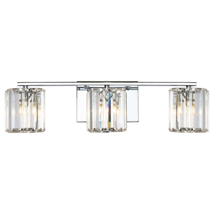 elstead lighting Divine 3 Light Wall Light - Polished Chrome