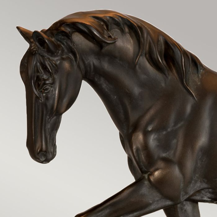 Elstead Lighting Dorado 1 Light Table Lamp With Rectangle Shade - Bronze Patina With Natural Shade