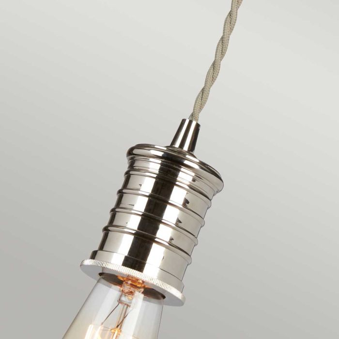 Elstead Lighting Douille 1 Light Pendant - Polished Nickel