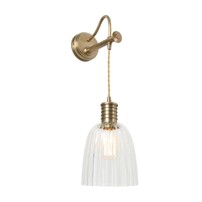 elstead lighting Douille 1 Light Wall Light - Aged Brass