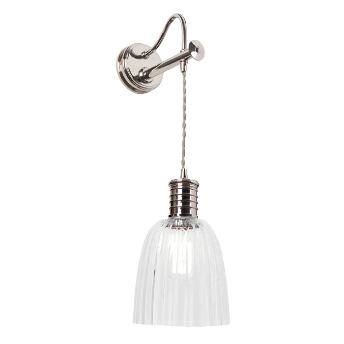 elstead lighting Douille 1 Light Wall Light - Polished Nickel
