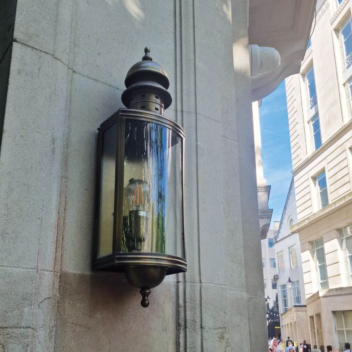 Elstead Lighting Downing Street 1 Lt Wall Lantern - Aged Brass