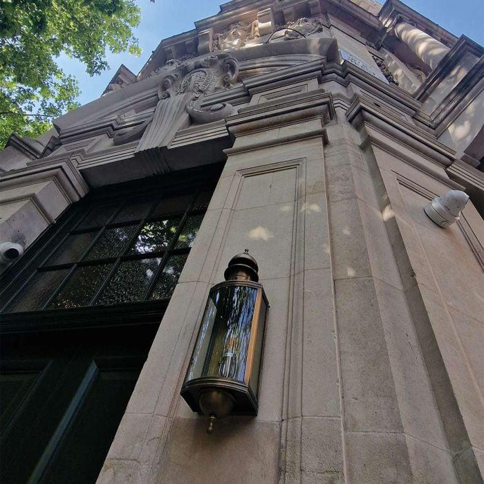 Elstead Lighting Downing Street 1 Lt Wall Lantern - Aged Brass