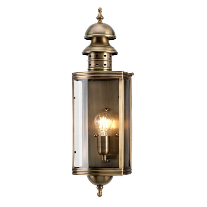 elstead lighting Downing Street 1 lt Wall Lantern - Aged Brass