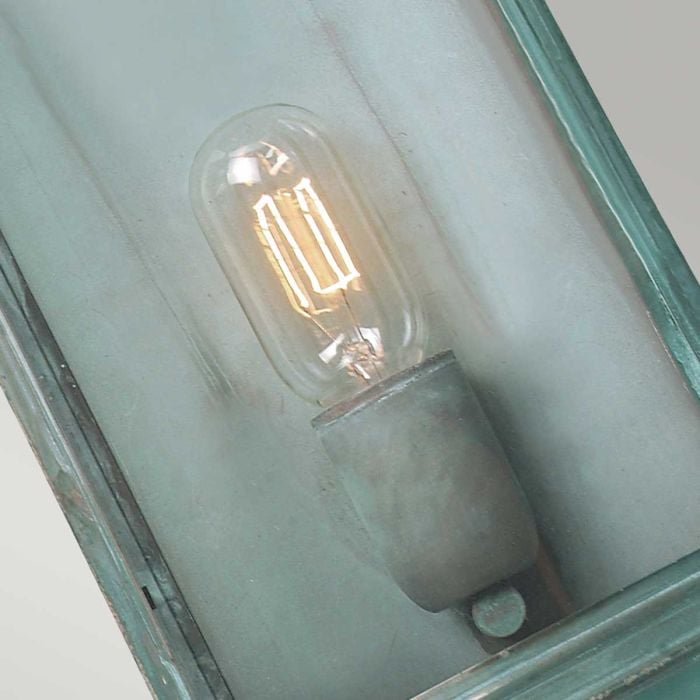 Elstead Lighting Downing Street 1 Lt Wall Lantern - Verdigris