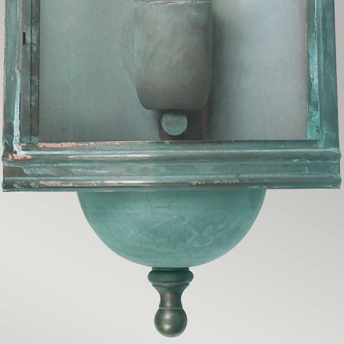 Elstead Lighting Downing Street 1 Lt Wall Lantern - Verdigris