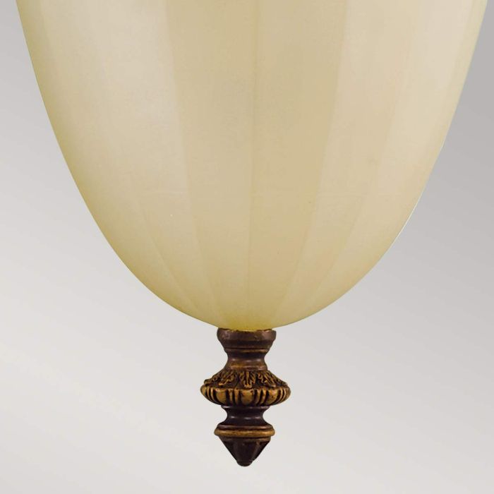 Elstead Lighting Drawing Room 1 Light Wall Uplighter - Walnut