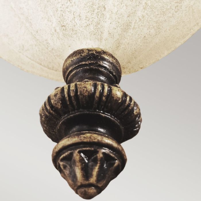 Elstead Lighting Drawing Room 1 Light Wall Uplighter - Walnut