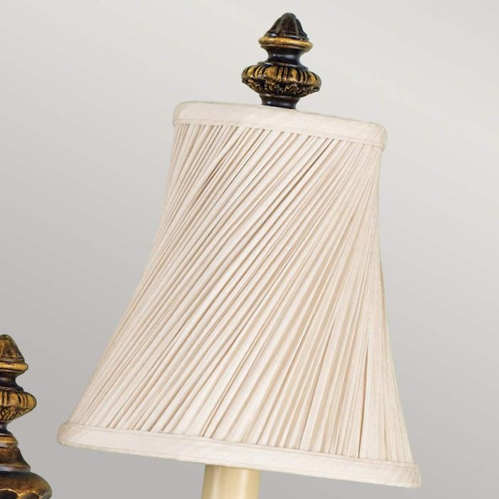 Elstead Lighting Drawing Room 2 Light Wall Light - Walnut