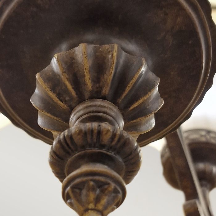 Elstead Lighting Drawing Room 9 Light Chandelier - Walnut