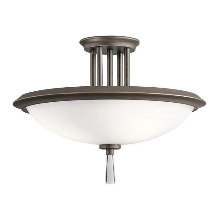 elstead lighting Dreyfus 3 Light Semi-Flush - Olde Bronze