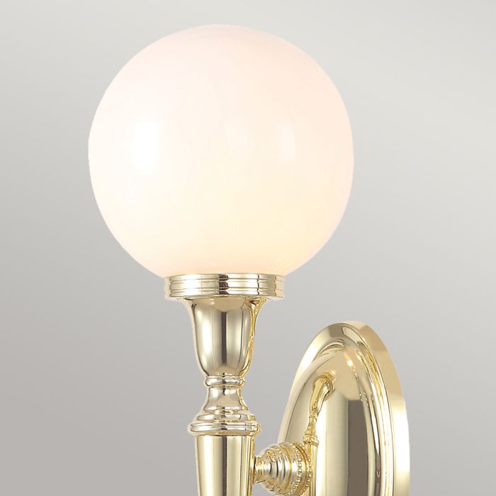 Elstead Lighting Dryden 1 Light Wall Light Bathroom - Polished Brass