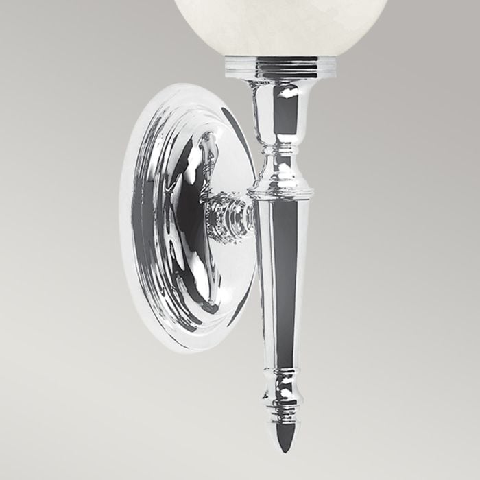 Elstead Lighting Dryden 1 Light Wall Light Bathroom - Polished Chrome