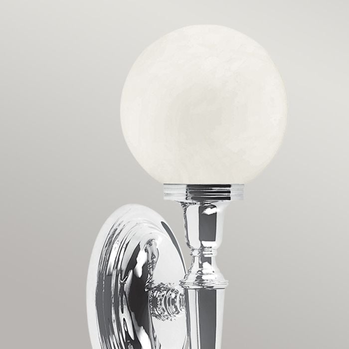 Elstead Lighting Dryden 1 Light Wall Light Bathroom - Polished Chrome