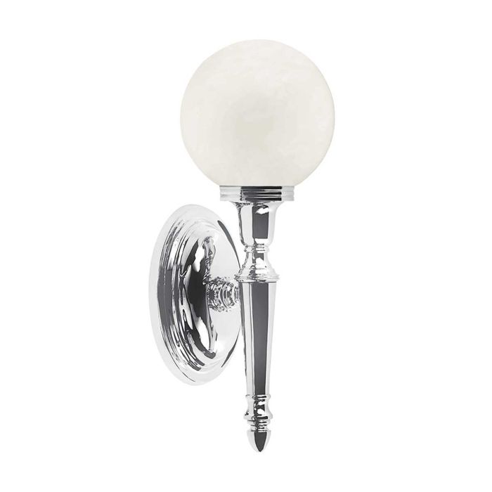 Elstead Lighting Dryden 1 Light Wall Light Bathroom - Polished Chrome
