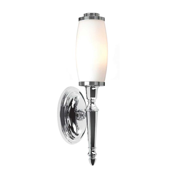 elstead lighting Dryden 1 Light Wall Light Bathroom - Polished Chrome