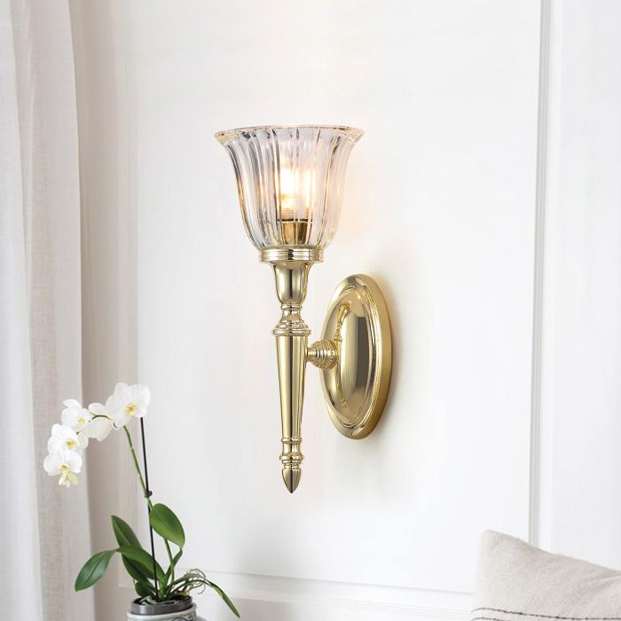 Elstead Lighting Dryden 1 Light Wall Light - Polished Brass