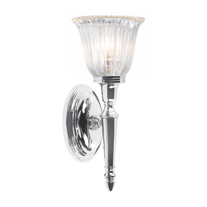 elstead lighting Dryden 1 Light Wall Light - Polished Chrome