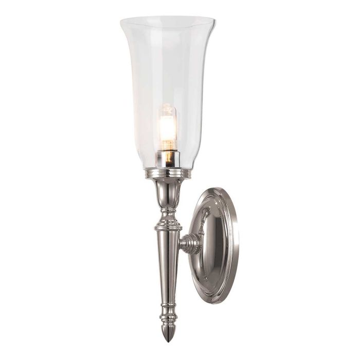 elstead lighting Dryden 1 Light Wall Light - Polished Nickel LED G9