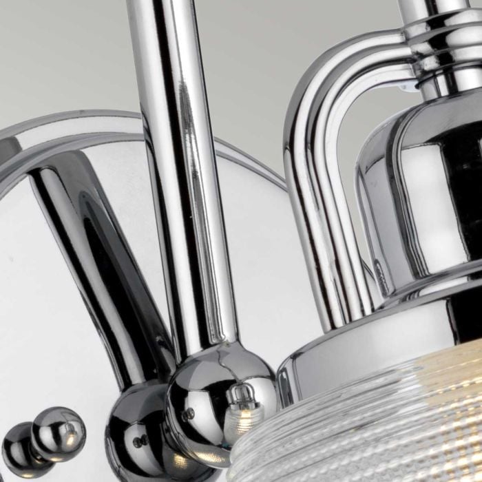 Elstead Lighting Dublin 1 Light Wall Light - Polished Chrome