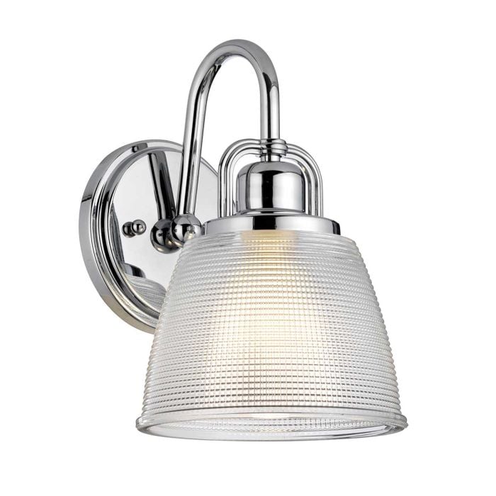 elstead lighting Dublin 1 Light Wall Light - Polished Chrome