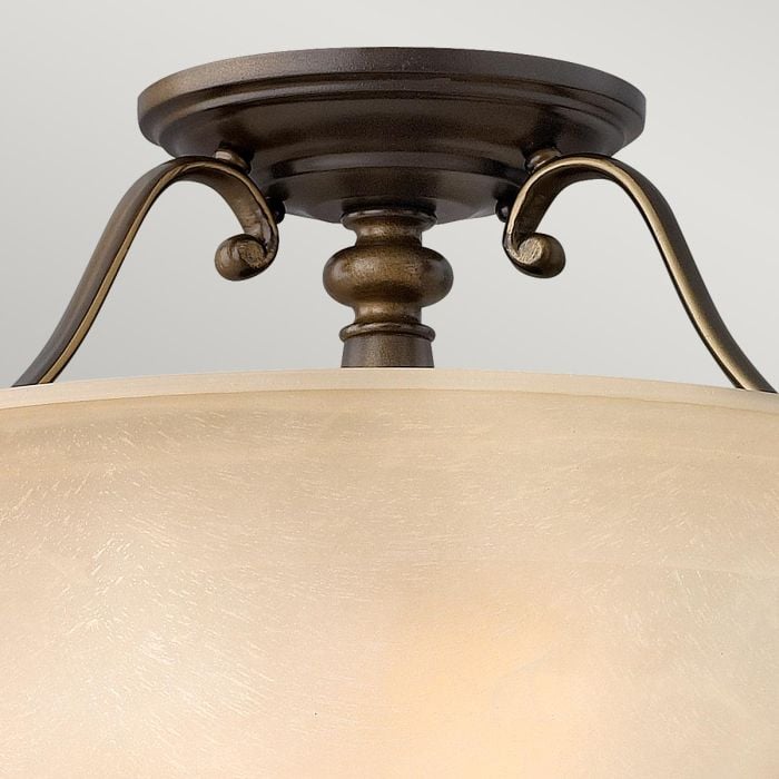 Elstead Lighting Dunhill 2 Light Semi-Flush - Royal Bronze