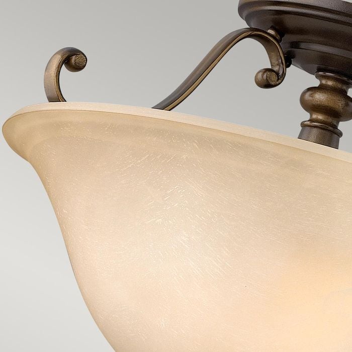 Elstead Lighting Dunhill 2 Light Semi-Flush - Royal Bronze