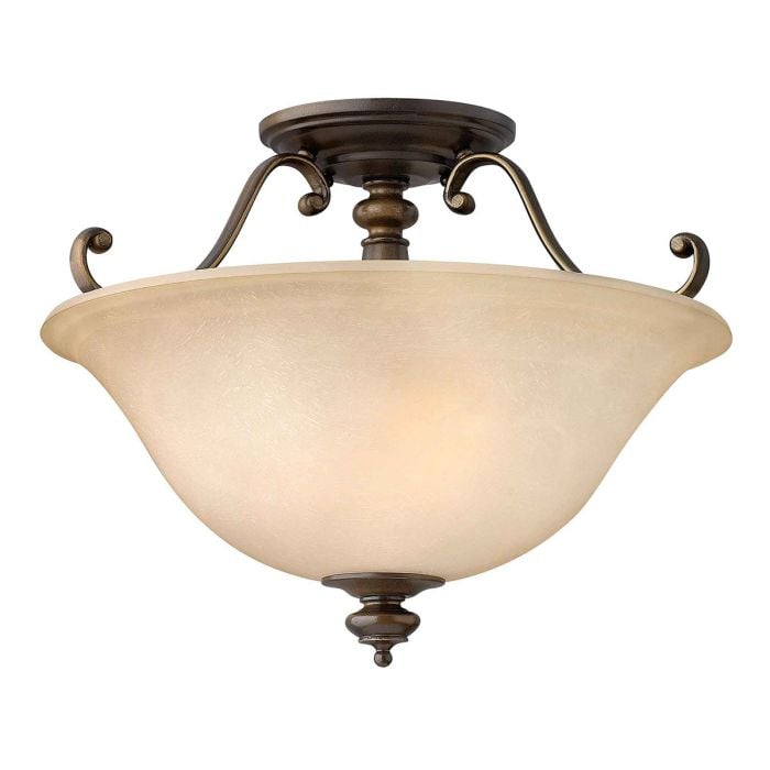 elstead lighting Dunhill 2 Light Semi-Flush - Royal Bronze