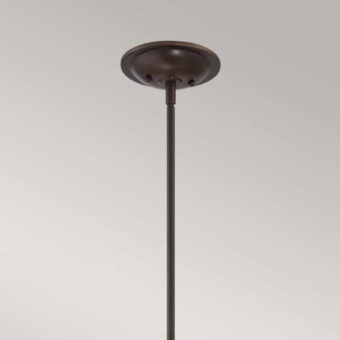 Elstead Lighting East Vale 1 Light Large Pendant - Palladian Bronze